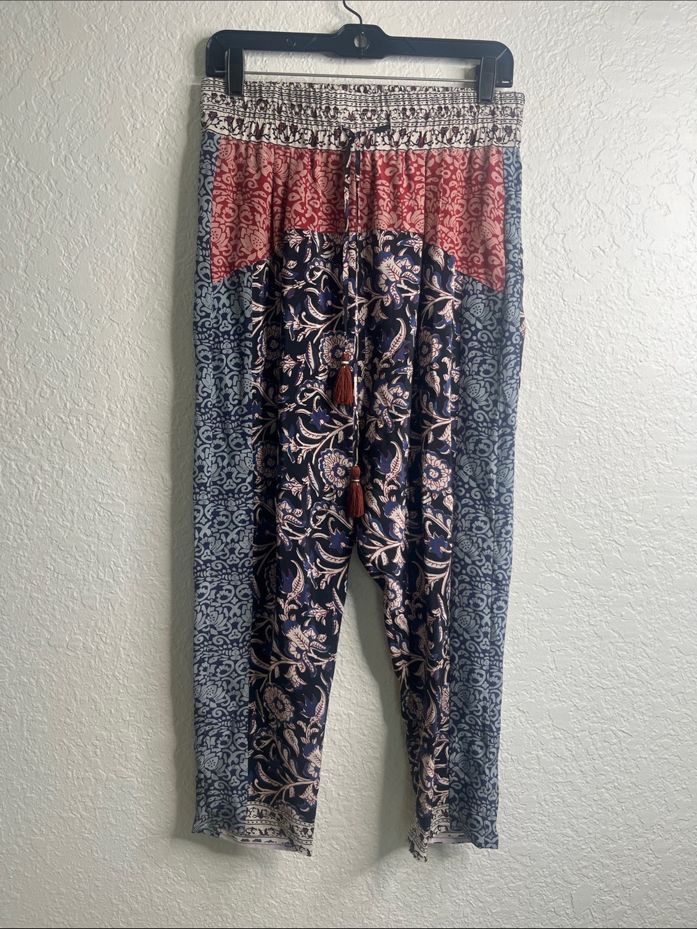 Sea New York Silk Block Print Pants Sz 8